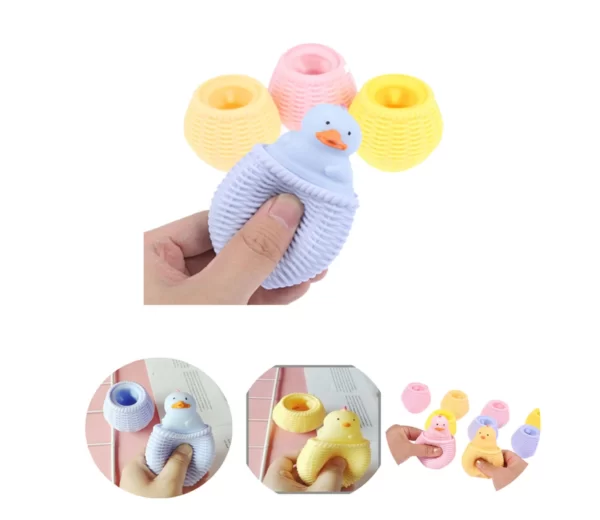 Juguete Squeeze Gallina 12pc