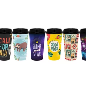 Vaso C/ Tapa 550ml 9,2x16,8cm
