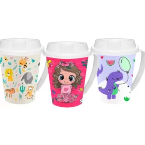 Taza  C/ Tapa 360ml 11,2x12cm