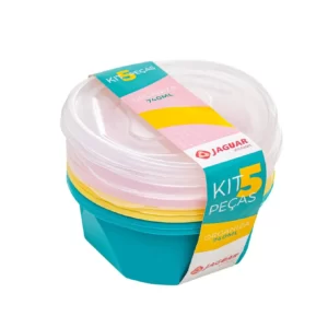 Kit 5 Pecas Organiza 740ml Redondo