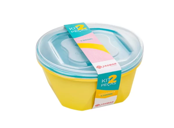 Kit 2 Pecas Organiza 3000ml Redondo